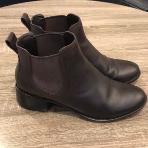 Cole Haan Dark Chocolate Brown Ankle Boots